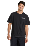 The Volcom Mens Timewave T-Shirt in Antique Black