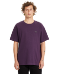 The Volcom Mens Pistol Stone T-Shirt in Grape Royale