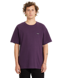 The Volcom Mens Pistol Stone T-Shirt in Grape Royale