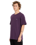 The Volcom Mens Pistol Stone T-Shirt in Grape Royale