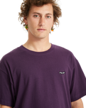 The Volcom Mens Pistol Stone T-Shirt in Grape Royale