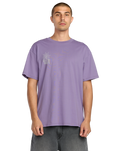 Tune In T-Shirt in Purple Ash