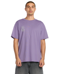 Tune In T-Shirt in Purple Ash