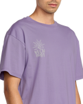 Tune In T-Shirt in Purple Ash