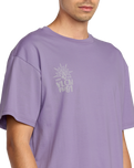 Tune In T-Shirt in Purple Ash