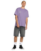 Tune In T-Shirt in Purple Ash