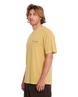 The Volcom Mens FA Ozzy 2 T-Shirt in Mustard