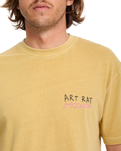 The Volcom Mens FA Ozzy 2 T-Shirt in Mustard