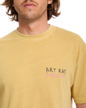 The Volcom Mens FA Ozzy 2 T-Shirt in Mustard