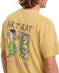 The Volcom Mens FA Ozzy 2 T-Shirt in Mustard