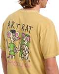 The Volcom Mens FA Ozzy 2 T-Shirt in Mustard