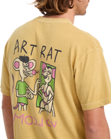 The Volcom Mens FA Ozzy 2 T-Shirt in Mustard