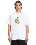 The Volcom Mens Daniel Shepard Walleye T-Shirt in White
