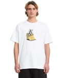 The Volcom Mens Daniel Shepard Walleye T-Shirt in White
