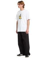 The Volcom Mens Daniel Shepard Walleye T-Shirt in White