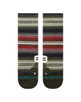 The Stance Mens Mid Wool Crew Socks in Black & Red