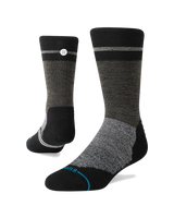 The Stance Mens Trenton Mid Wool Crew Socks in Black