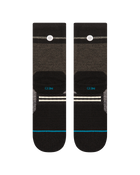 The Stance Mens Trenton Mid Wool Crew Socks in Black