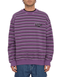 The Volcom Mens Rayeah Sweatshirt in Deep Purple