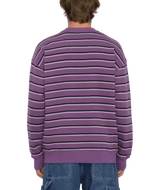 The Volcom Mens Rayeah Sweatshirt in Deep Purple