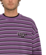 The Volcom Mens Rayeah Sweatshirt in Deep Purple