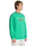 The Volcom Mens Watanite Crew Sweatshirt in Mint