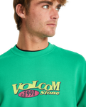 The Volcom Mens Watanite Crew Sweatshirt in Mint