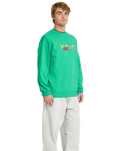 The Volcom Mens Watanite Crew Sweatshirt in Mint