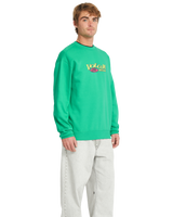 The Volcom Mens Watanite Crew Sweatshirt in Mint