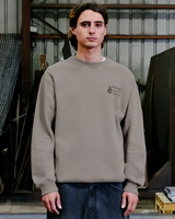 The Volcom Mens Workwear Sweatshirt in Brindle