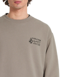 The Volcom Mens Workwear Sweatshirt in Brindle