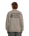 The Volcom Mens Workwear Sweatshirt in Brindle