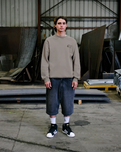 The Volcom Mens Workwear Sweatshirt in Brindle
