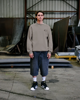 The Volcom Mens Workwear Sweatshirt in Brindle