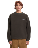 The Volcom Mens Too Kool Sweatshirt in Rinsed Black
