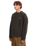 The Volcom Mens Too Kool Sweatshirt in Rinsed Black