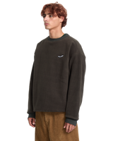 The Volcom Mens Too Kool Sweatshirt in Rinsed Black
