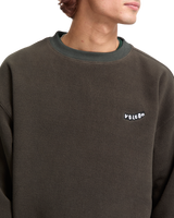The Volcom Mens Too Kool Sweatshirt in Rinsed Black