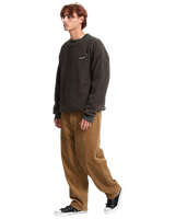 The Volcom Mens Too Kool Sweatshirt in Rinsed Black