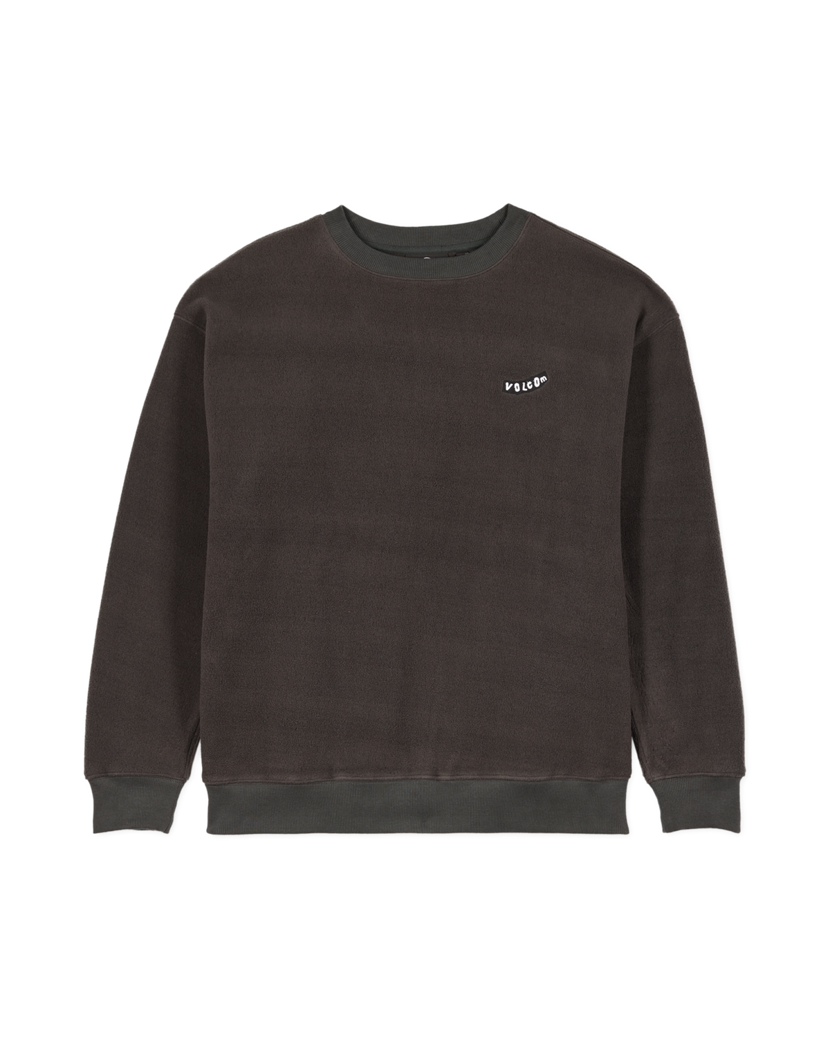 The Volcom Mens Too Kool Sweatshirt in Rinsed Black