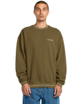 The Volcom Mens K Stone Sweatshirt in Sage Leaf