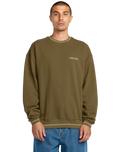 The Volcom Mens K Stone Sweatshirt in Sage Leaf