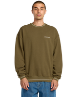 The Volcom Mens K Stone Sweatshirt in Sage Leaf