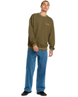 The Volcom Mens K Stone Sweatshirt in Sage Leaf