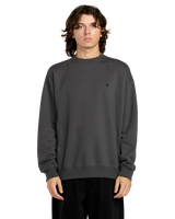 The Volcom Mens Single Stone Sweatshirt in Antique Black