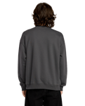 The Volcom Mens Single Stone Sweatshirt in Antique Black