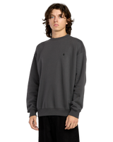 The Volcom Mens Single Stone Sweatshirt in Antique Black