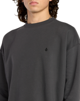 The Volcom Mens Single Stone Sweatshirt in Antique Black