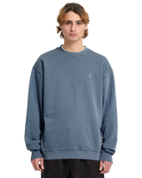 The Volcom Mens Single Stone Sweatshirt in Blue Wash