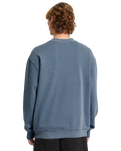 The Volcom Mens Single Stone Sweatshirt in Blue Wash